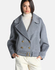 Boxy wool jacket