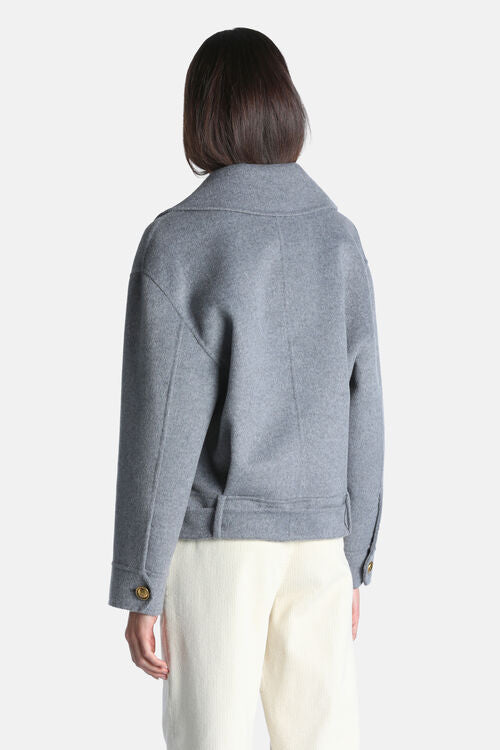 Boxy wool jacket