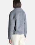 Boxy wool jacket