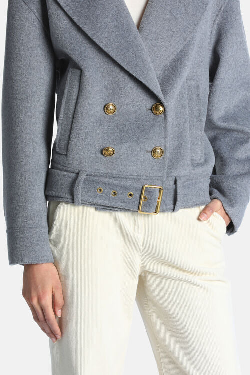 Boxy wool jacket