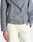 Boxy wool jacket