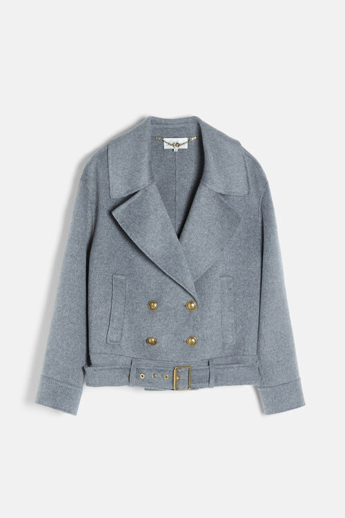 Boxy wool jacket