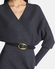 Elegant knitted midi dress