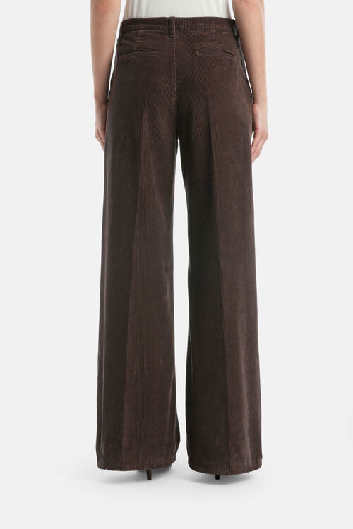 Wide-leg corduroy pants