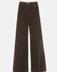 Wide-leg corduroy pants