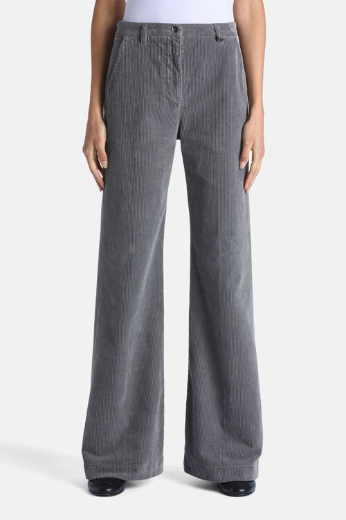 Flared corduroy pants