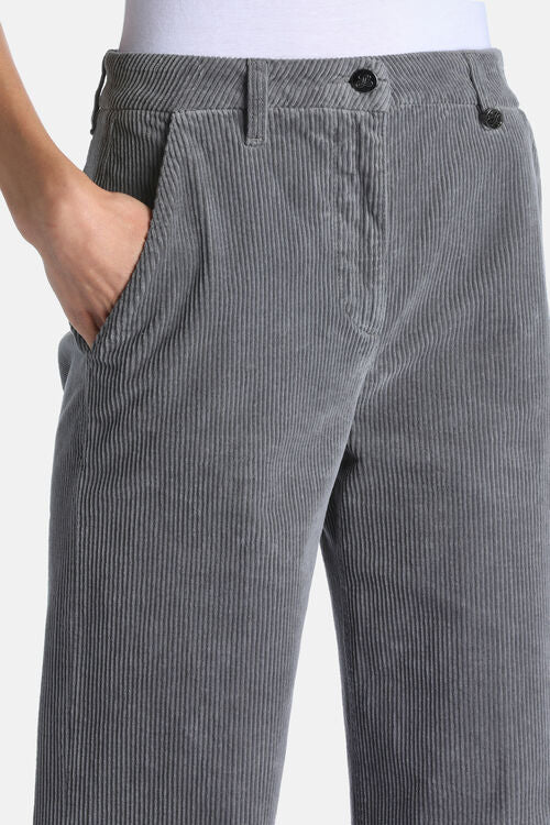 Flared corduroy pants
