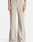 Flared corduroy pants