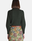 Balloon-sleeved sweater