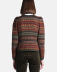 Jacquard knit sweater