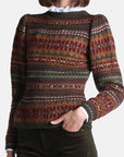 Jacquard knit sweater