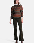 Jacquard knit sweater