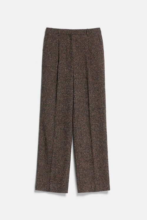 Regular-fit pants with pleats