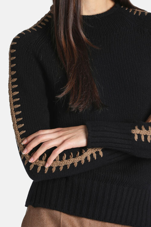 Wool and cashmere sweater