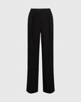MiLA Boutique black structured suit pants with a tailored silhouette and hook-and-eye zip-fly closure.