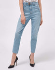 Denim cigarette pants