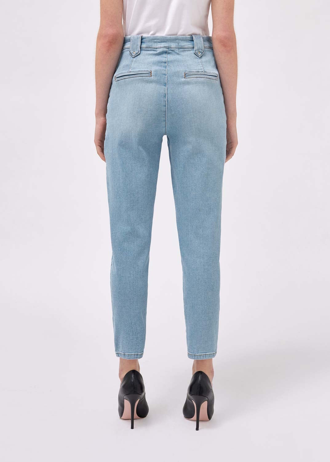 High-waist denim pants women's spring 2023 new loose and thin straight –  Lee Nhi Boutique