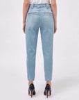 Denim cigarette pants