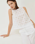 Broderie anglaise top